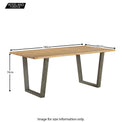 Dimensions for  Urban Elegance Reclaimed Wood Dining Table