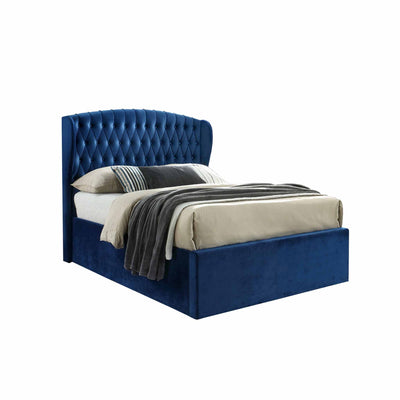 Sailsbury Velvet Ottoman Storage Bed Frame