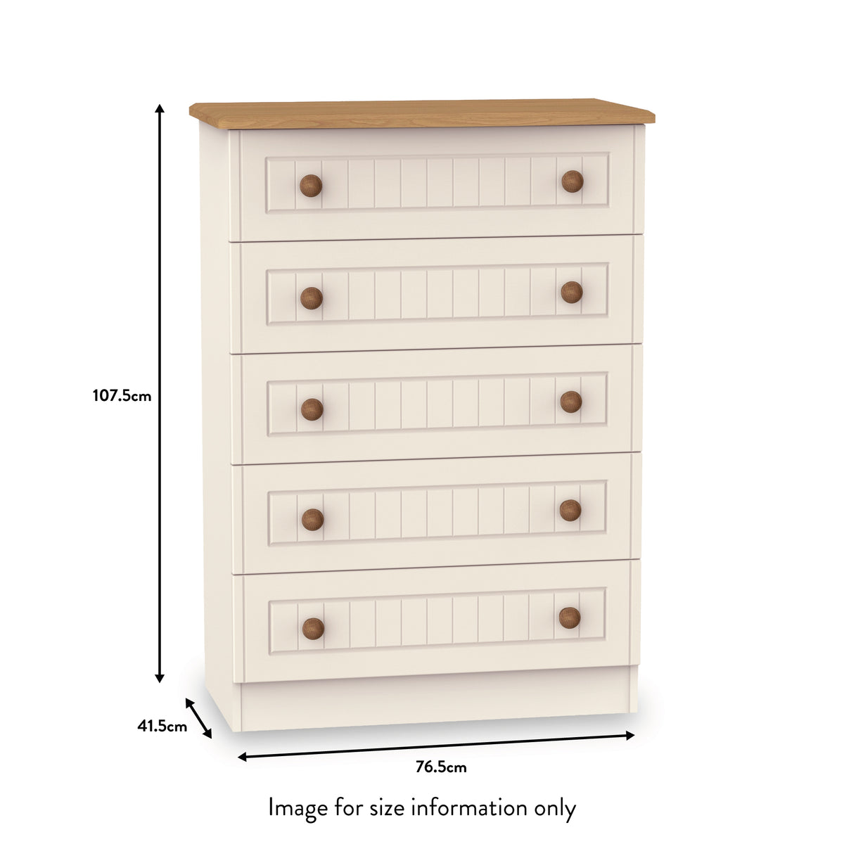Cream Drawers Elegant Cream 5 Drawer Chest: Style Meets Functionality for Your Home