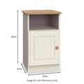 Brixham Cream 1 Door Cabinet from Roseland