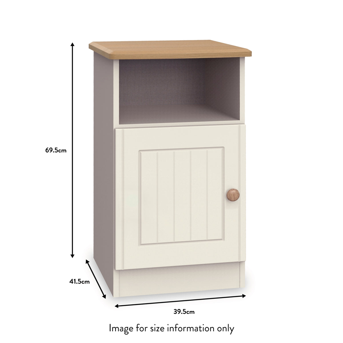 Brixham Cream 1 Door Cabinet from Roseland