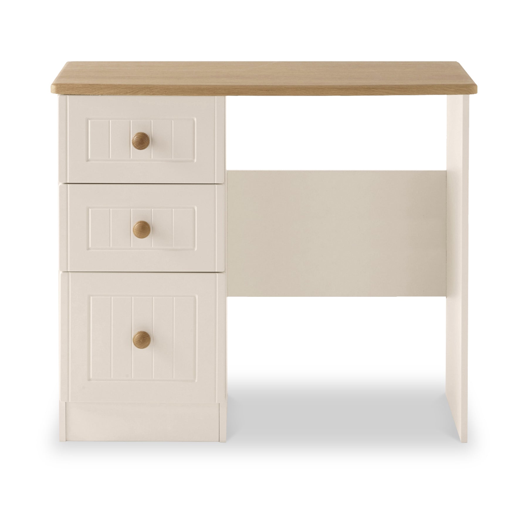 Brixham Country Cream 3 Drawer Vanity Dressing Table