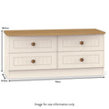 Brixham Cream 4 Drawer Low Storage Unit from Roseland