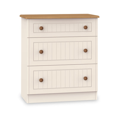 Brixham Cream 3 Drawer Deep Chest