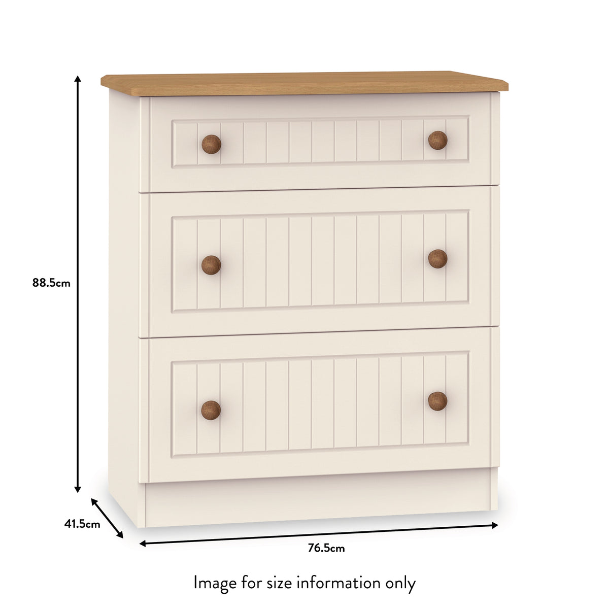 Brixham Cream 3 Piece Bedroom Set from Roseland