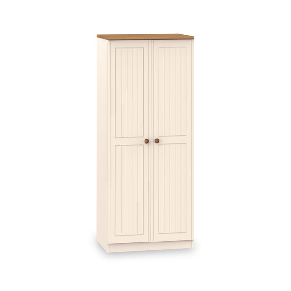 Brixham Country Cream 2 Door Double Wardrobe Roseland Roseland