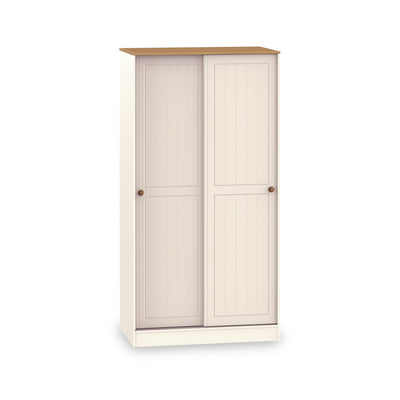 Brixham Cream Sliding Wardrobe