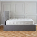 Sutton Grey Upholstered Fabric Ottoman Storage Storage Bed 