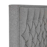 Sutton Grey Upholstered Fabric Ottoman Storage Storage Bed 