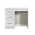Bellamy White 3 Drawer Compact Dressing Table from Roseland