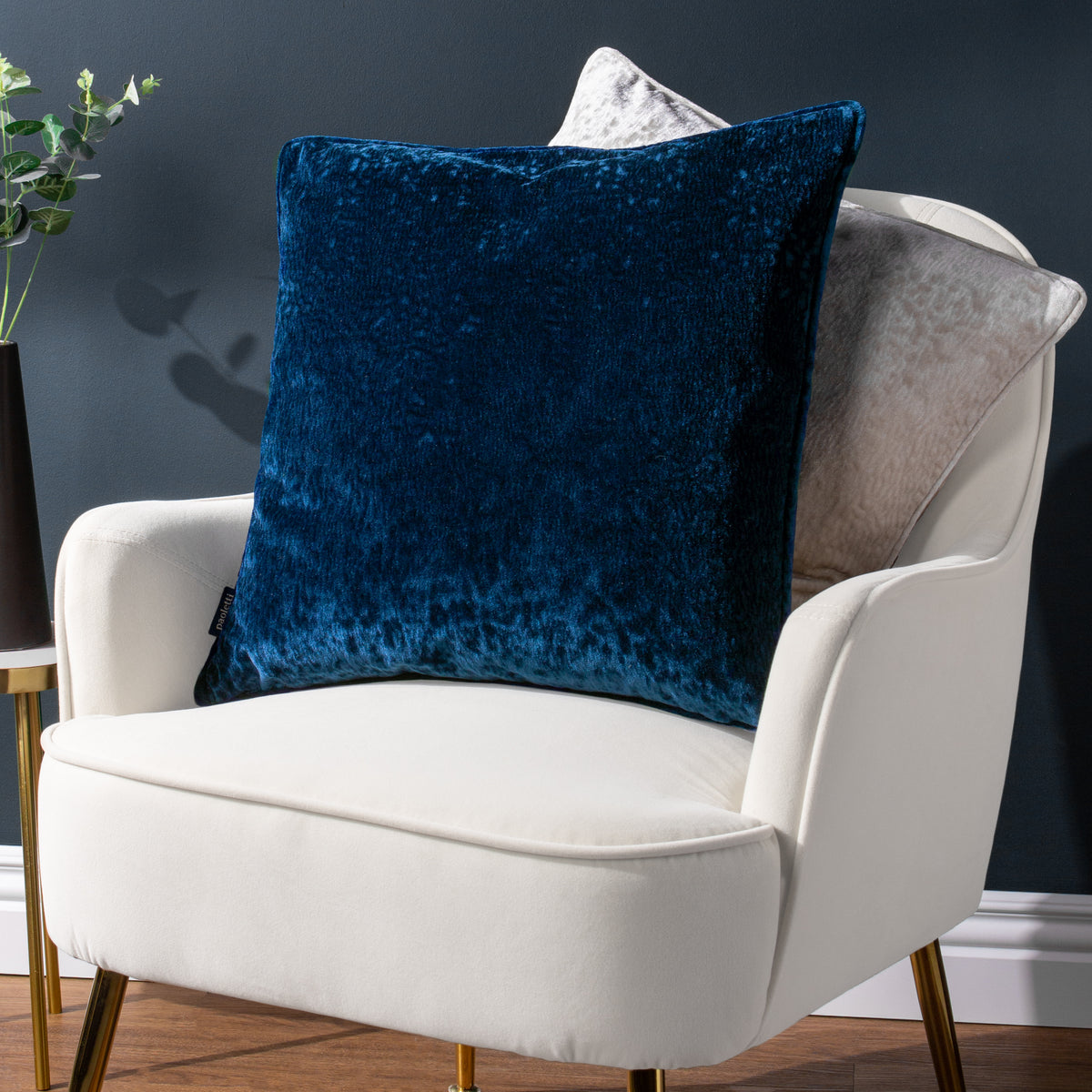Ripple Large 50cm Polyester Velvet Cushion