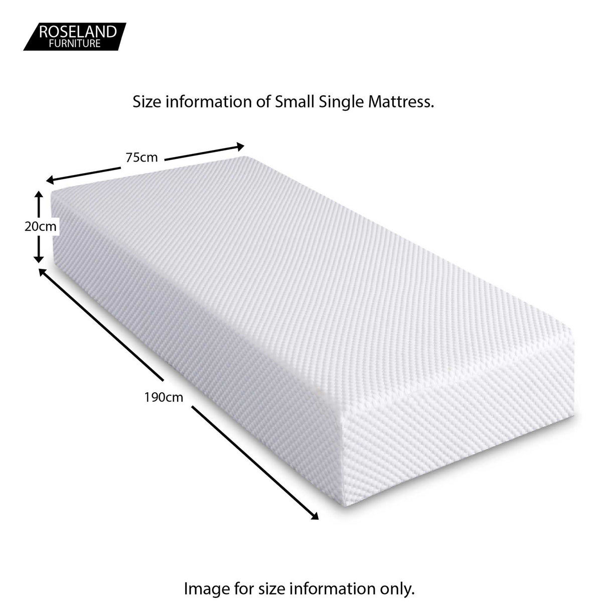 MemoryPedic Memory 2000 Viscoelastic Memory Foam & Reflex Foam Mattresses - kids 2ft6 small single size guide