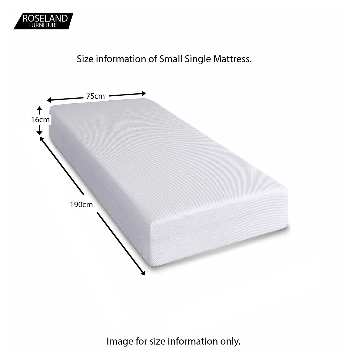 MemoryPedic Memory 25 hybrid memory foam and reflex foam mattress - kids 2ft6 small single size guide