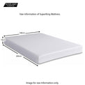 MemoryPedic Memory 25 hybrid memory foam and reflex foam mattress  - adult 5ft king size size guide