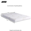 MemoryPedic Pocket Spring Reflex Foam 1000 Mattress - adults 6ft super king size size guide