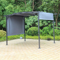 San Remo Grey Sliding Pergola Gazebo Shelter