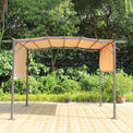 San Remo Brown Sliding Pergola Gazebo Shelter