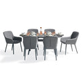 Sunbrella Outdoor 6 Seater Oval Garden Dining Set from Roseland