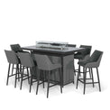 Sunbrella 8 Seat Fire Pit Bar Set  from Roseland Furniture