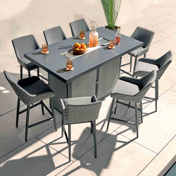 Sunbrella 8 Seat Fire Pit Bar Set