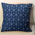 Outdoor Blue Geometric Scatter Cushion