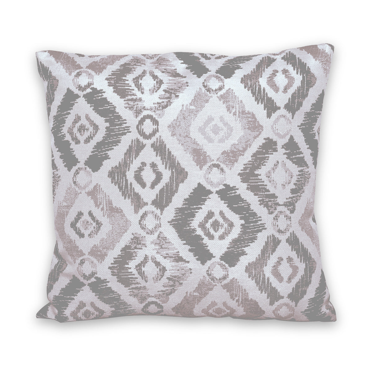 Outdoor Grey Patterned Scatter Cushion from Roseland