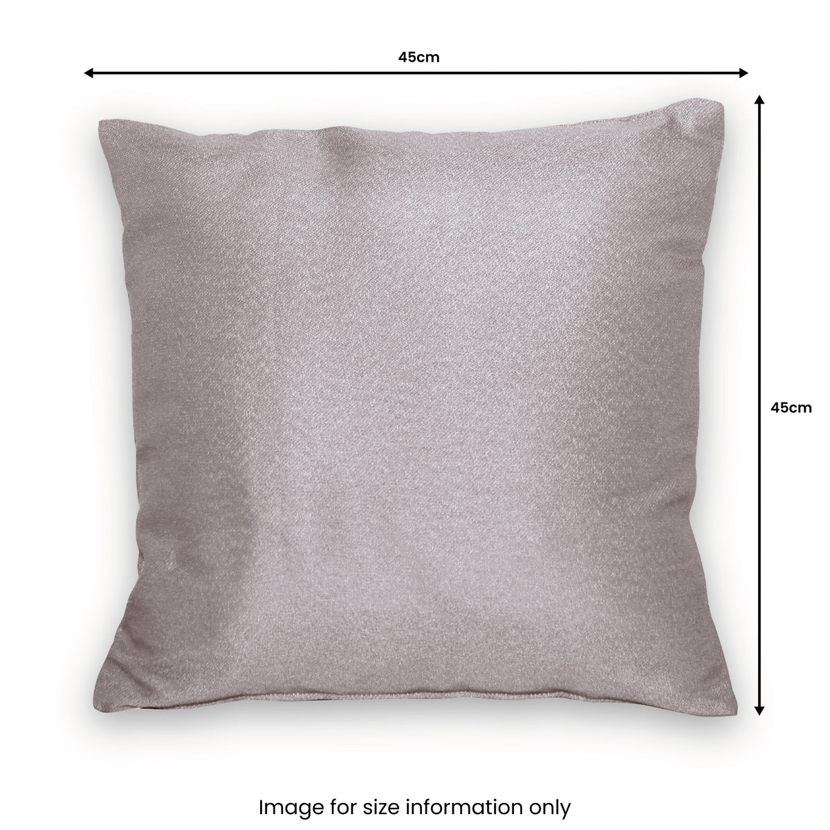 Outdoor Grey Plain Scatter Cushion dimensions