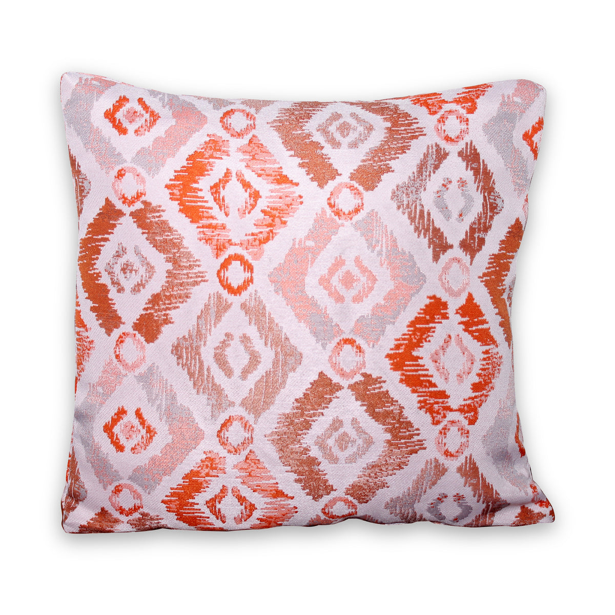 Outdoor Orange Patterned Scatter Cushion from Roseland