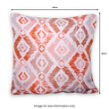 Outdoor Orange Patterned Scatter Cushion dimensions