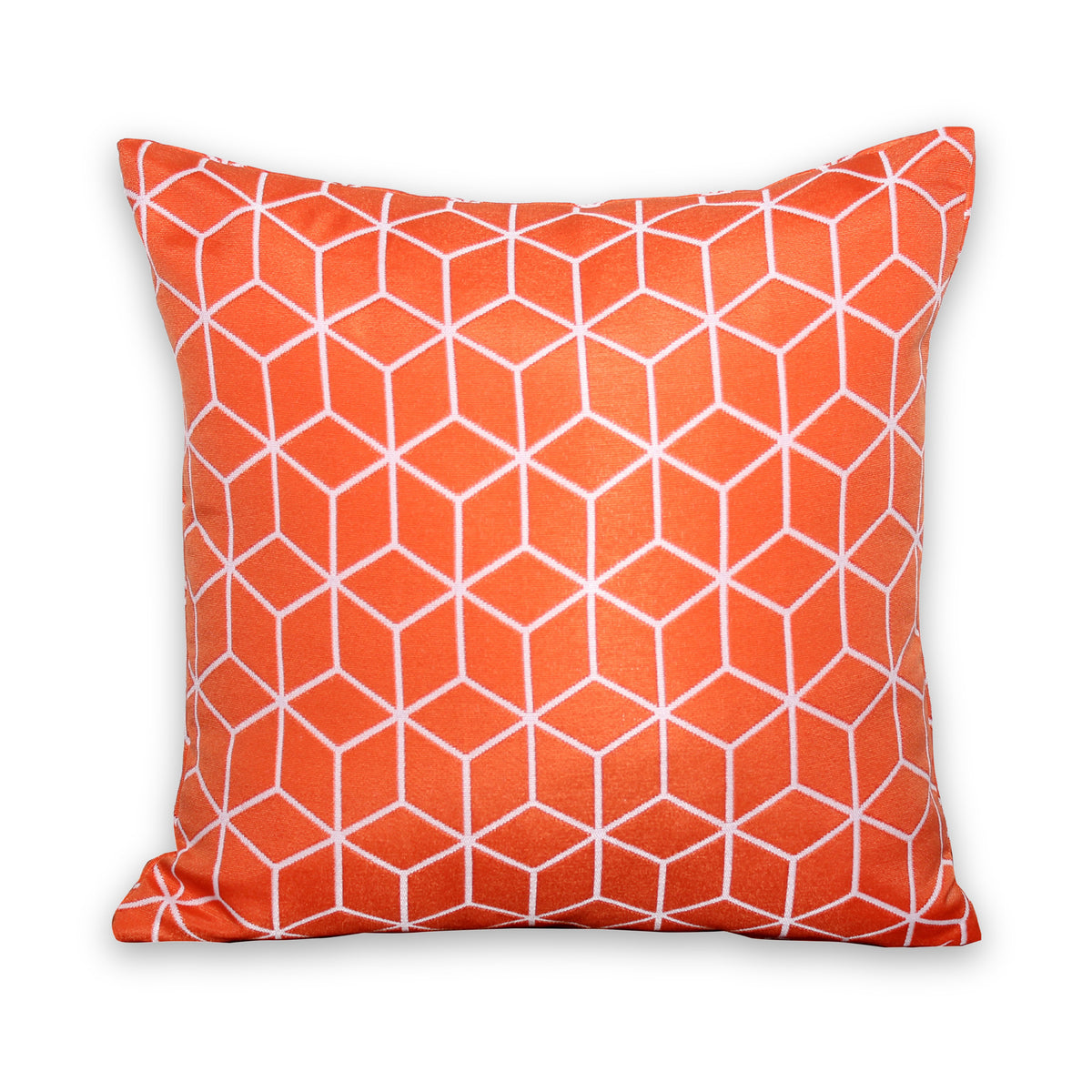 Outdoor Orange Geometric Scatter Cushion from Roseland