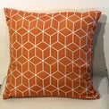 Outdoor Orange Geometric Scatter Cushion