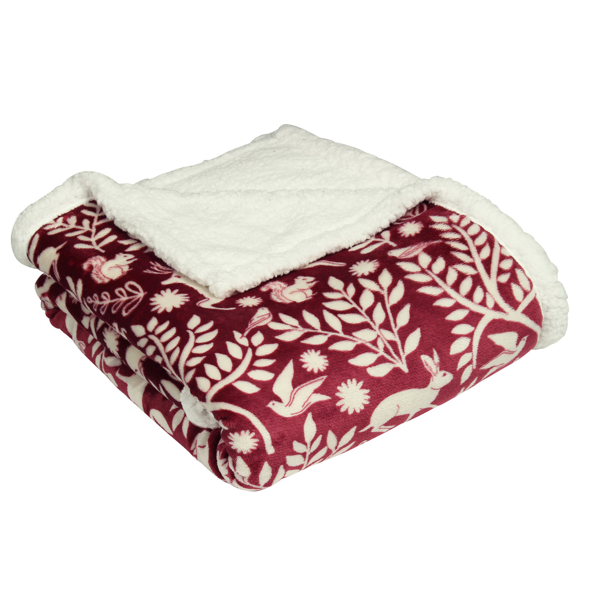 Cammie Woodland Throw | Berry