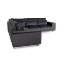 Sloane Charcoal Luxury Chenille Large Corner Sofa - 5 Seater