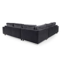 Sloane Charcoal Luxury Chenille Fabric Large Corner Sofa