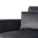 Sloane Charcoal Luxury Chenille Large Corner Sofa with comfy cushions