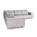Sloane Crystal Grey Luxury Chenille Large Corner couch