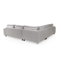 Sloane Crystal Grey Luxury Chenille Large 2 Corner 2 Sofa