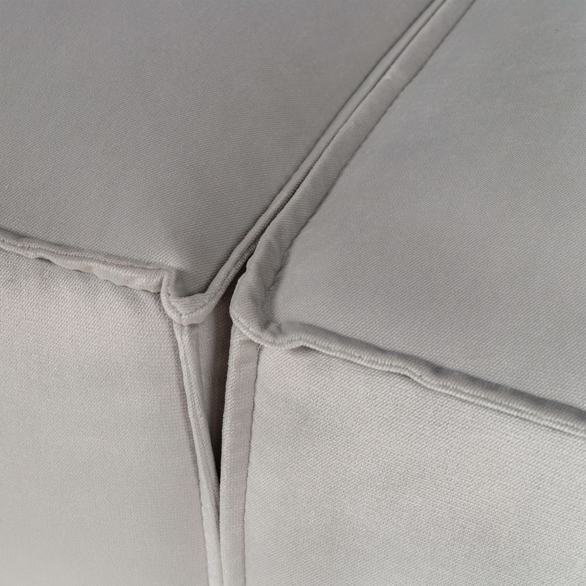 Sloane Luxe Chenille Crystal 2 Seat Sofa - Close up of sofa seat cushions