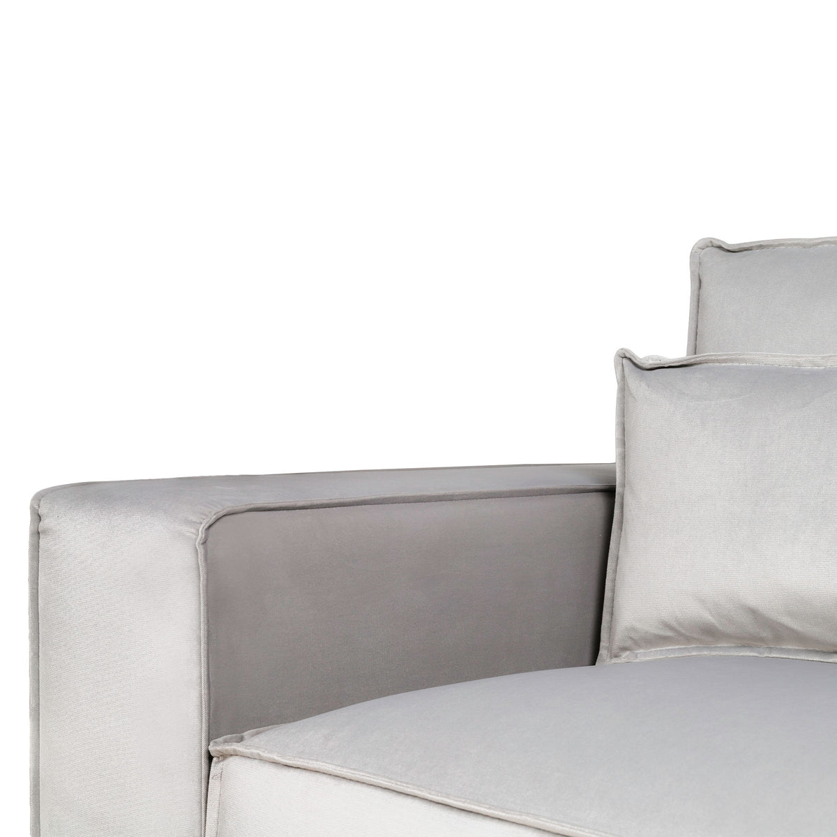 Sloane Luxe Chenille Crystal 2 Seat Sofa - Close up of sofa arm