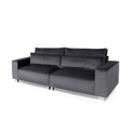 Sloane Luxe Chenille Charcoal 2 Seat Sofa 