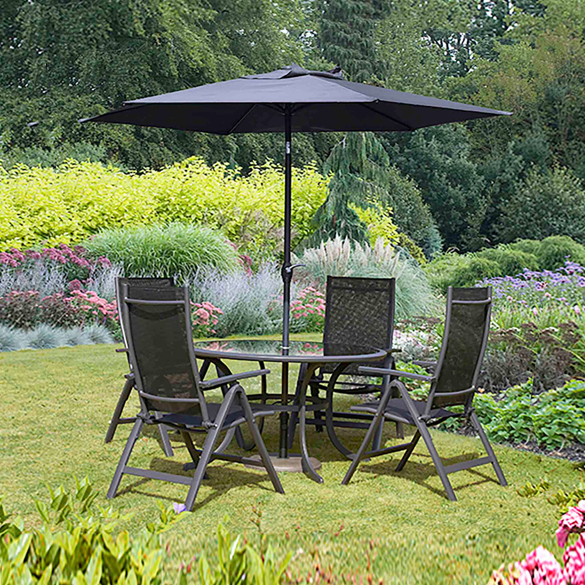 Sorrento Multi Positional 4 Seat Garden Dining Set