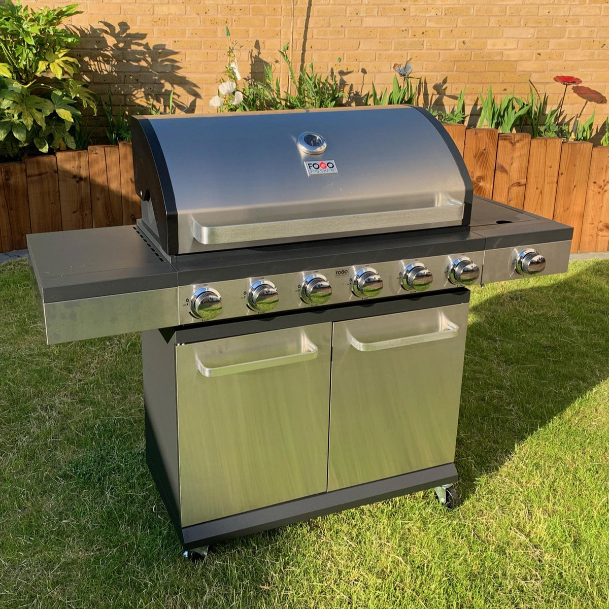 Scorpion 6+1 Gas Burner Steel BBQ | Outdoor Barbeque Cooking Roseland –  Roseland Furniture