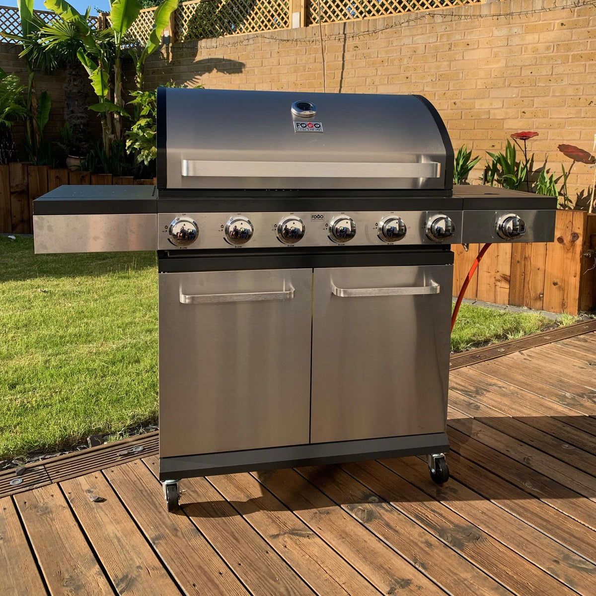 Scorpion 6+1 Gas Burner Steel BBQ | Outdoor Barbeque Cooking Roseland –  Roseland Furniture
