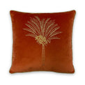 Sertus Palm Polyester Cushion | Coral