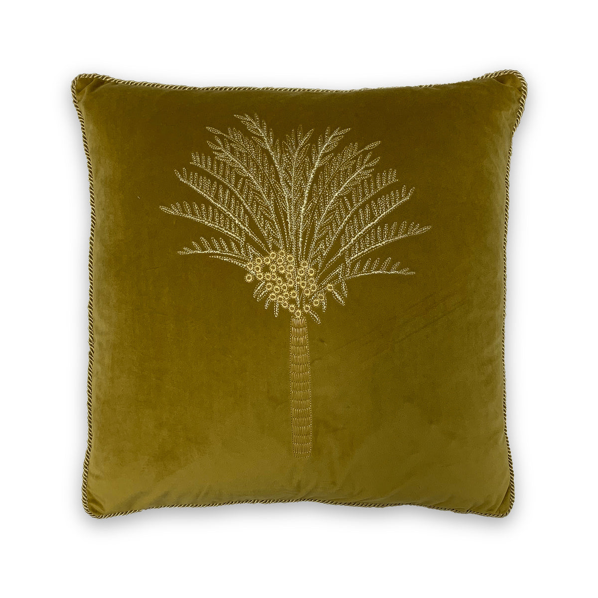 Sertus Palm Polyester Cushion | Olive