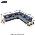 LIFE Soho Corner Sofa Set - Sofa Size Guide
