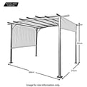 San Remo Sliding Pergola - Size Guide