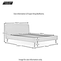 Otto Super King Size Bed Frame - Size Guide