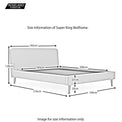 Otto Super King Size Bed Frame - Size Guide