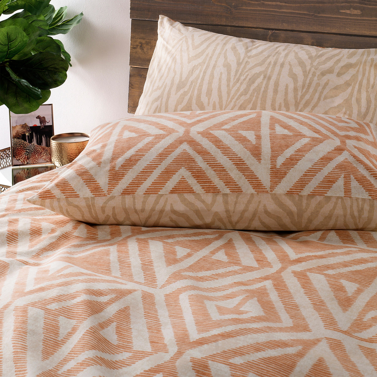 Dayton Duvet Set | Single | Terracotta